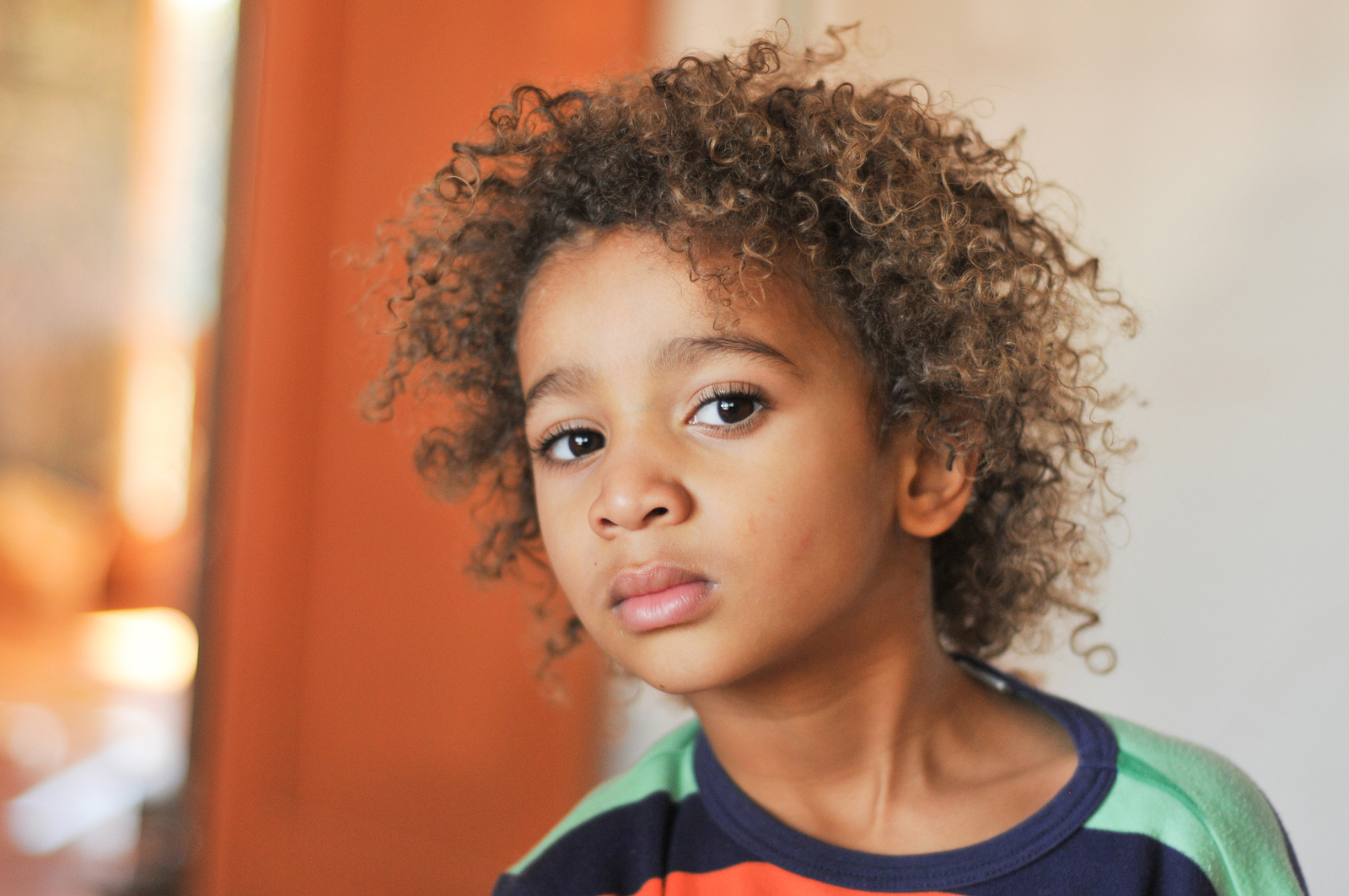 Young Mixed Race Boy With Curly Hair - Center for Children's Advocacy